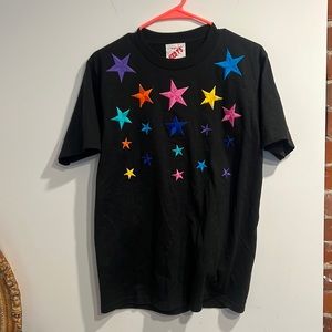 Rare Unique one of a kind lgbtq USA Iced Ts Vintage Star Black Tshirt Medium